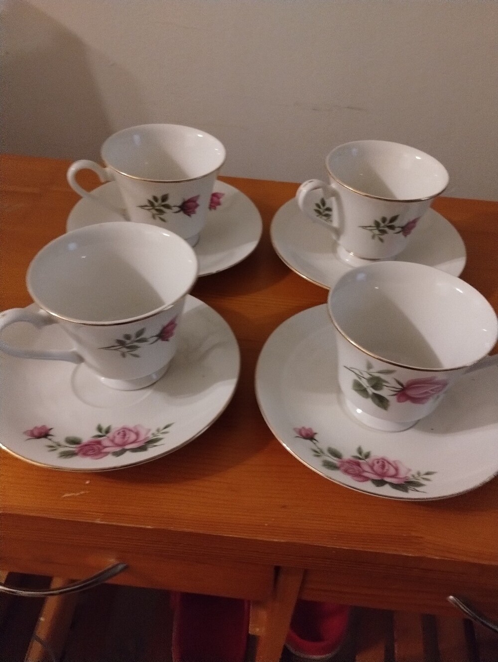 Vintage Regent Fine China  Tea Cup Set 4